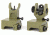 Tacfire AR Same Plane Flip-Up Iron Sight, Tan IS001-T