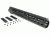 Tacfire AR10 Slim Keymod Free Float Clamp-On Style Hand Guard w/Detachable Rails/15in, Black HG02-308-15