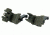 TacFire 45 Degree Offset Deployable Front and Rear Sight, Green, IS008OD-45