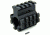 Tacfire AR15/.750 High Profile Quad Rail Barrel Mount/Gas Block/Alum. Glossy Finish, Clamp-On, Black MAR005-H