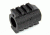 Tacfire AR15/.750 Low Profile Gas Block/Mil-Spec/Alum. w/Pin &amp; Top/Bottom Rail, Black MAR002