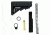 Tacfire AR15 Mil-Spec Buffer Tube Kit, 6 Position Premium Stock /QD Attachment, Black, MAR050-S
