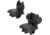 TacFire Same Plane Top Mounted Deployable Front and Rear Sight, Black, IS008B