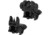 TacFire Same Plane Top Mounted Deployable Front and Rear Sight, Black, IS008B