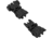 TacFire Same Plane Top Mounted Deployable Front and Rear Sight, Black, IS008B