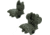 TacFire Same Plane Top Mounted Deployable Front and Rear Sight, Green, IS008OD
