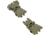 TacFire Same Plane Top Mounted Deployable Front and Rear Sight, Tan, IS008F
