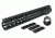 Tacfire AR15 Slim Keymod Free Float Clamp-On Style Hand Guard w/Detachable Rails/15in, Black HG02-15