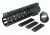 Tacfire AR15 Slim Keymod Free Float Clamp-On Style Hand Guard w/Detachable Rails/7in, Black HG02-7