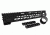 Tacfire AR15 Ultra Slim Clamp-on KeyMod Free Float Hand Guard w/Detachable Rails/GEN 2, Black, 12in, HG10-12