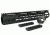 Tacfire AR15 Ultra Slim KeyMod Free Float Hand Guard w/Detachable Rails, Black, 15in, HG09-15