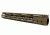 Tacfire AR15 Ultra Slim KeyMod Free Float Hand Guard w/Detachable Rails/Steel. Barrel Nut, Tan, 15in, HG09-T-15