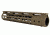 Tacfire AR15 Ultra Slim KeyMod Free Float Hand Guard w/Detachable Rails/Steel. Barrel Nut, Tan, 10in, HG09-T-10