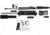 TacFire BASIC 5inch UNASSEMBLED 9MM PISTOL BUILD KIT, BLACK, PK9MM-LPK-5