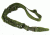 Tacfire One Point Bungee Rifle Sling/Hk Steel Hook, Heavy Duty, Green SL002OD