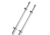 TACO Marine 18' Deluxe Outrigger Poles w/Rollers - Silver/Silver 75105