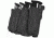 Tacprogear Quad Pistol Mag Pouch w/ Griptite, Black, Black P-QPGT1-BK