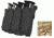 Tacprogear Quad Pistol Mag Pouch w/ Griptite, Multicam, Multicam P-QPGT1-MC