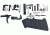 TACSUP 620272 AR15 LOWER PARTS KIT BLK