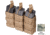 Tactical Assault Gear MOLLE Double Stacked Shingle 6-Mag 3 Pouch, Army ACU 816294