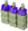 Tactical Assault Gear MOLLE Double Stacked Shingle 6-Mag 3 Pouch, Ranger Green 816299