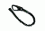 TAG LANYARD LOOP W/ CARABINER, Black