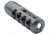 Tactical Precision Manufacturing Titanium Self Timing Side Ported .30 Caliber 5/8x24 Muzzle Brake, Polished Titanium, MBR-30-SPST-TI-5824