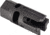 Tactical Precision Manufacturing TPM .22 Cal Titanium Flash Hider, Black, 1/2x28, FH-22-TI-BLK