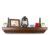 Tactical Walls 825 Top Locking Shelf w/ Standard Trim, Standard Foam, Dutch Walnut, 0825TLDWPLN52