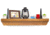 Tactical Walls 825 Top Locking Shelf w/ Standard Trim, Standard Foam, Early American, 0825TLEAPLN52