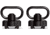 Tacticon Armament Keymod QD Sling Mount, 2 Pack, Black, 2QDKM