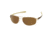 Tag Heuer 0252 Bifocal Prescription Sunglasses, Gold Frame - Dark Brown/Ivory Temples Frame, Outdoor Brown Lens-0252-705BI