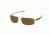 Tag Heuer 0254 Progressive Prescription Sunglasses, Gold Frame - Dark Brown/Ivory Temples Frame, Polarized Precision Brown Lens, 0254-205PR
