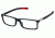 Tag Heuer 0512 Progressive Prescription Eyeglasses, Matte Black Frame - Matte Black/Red Temples Frame, Clear Lens-0512-001PR