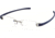 Tag Heuer 7102 Single Vision Prescription Eyeglasses, Ruthenium Frame - Smart Blue Temples Frame, Clear Lens-7102-016SV