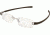 Tag Heuer 7104 Single Vision Prescription Eyeglasses, Pure Frame - Havana Temples Frame, Clear Lens-7104-004SV