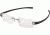 Tag Heuer 7104 Single Vision Prescription Eyeglasses, Ruthenium Frame - Black Temples Frame, Clear Lens-7104-011SV