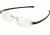 Tag Heuer 7106 Single Vision Prescription Eyeglasses, Pure Frame - Havana Temples Frame, Clear Lens-7106-004SV