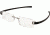Tag Heuer 7106 Single Vision Prescription Eyeglasses, Ruthenium Frame - Black Temples Frame, Clear Lens-7106-011SV