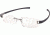Tag Heuer 7106 Single Vision Prescription Eyeglasses, Ruthenium Frame - Blue/Grey Temples Frame, Clear Lens-7106-012SV