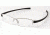 Tag Heuer 7201 Single Vision Prescription Eyeglasses, Pure Frame - Black Temples Frame, Clear Lens-7201-001SV