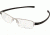 Tag Heuer 7203 Single Vision Prescription Eyeglasses, Pure Frame - Black Temples Frame, Clear Lens-7203-001SV