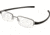 Tag Heuer 7205 Single Vision Prescription Eyeglasses, Black Ceramic Frame - Black Temples Frame, Clear Lens-7205-011SV