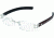 Tag Heuer L-Type Eyeglasses, Palladium Frame/Alligator Matte Brown Black Temples, Clear Lens 0113-001