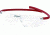 Tag Heuer Panorama Wide Eyeglasses, Titanium Frame/Red Temples, Clear Lens 3521-004
