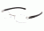 Tag Heuer Track S Eyeglasses, Pure Frame/Black Black Temples, Clear Lens 7644-011