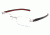 Tag Heuer Track S Eyeglasses, Pure Frame/Black Red Temples, Clear Lens 7644-002