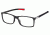Tag Heuer Urban 7 Eyeglasses, Shiny Black Frame/Red Temples, Clear Lens 0511-002