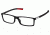 Tag Heuer Urban 7 Eyeglasses, Shiny Black Frame/Red Temples, Clear Lens 0512-002