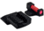 Tag Precision Square-Notch Hybrid Fiber Optic Pistol Sight, S&amp;W Shield, Front&amp;Rear Sight, Black, Red Front Sight, Black Rear Sight, 027BE032PN